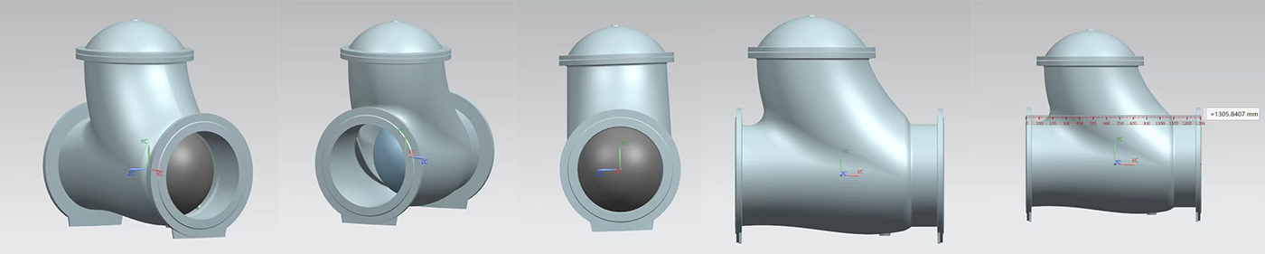 Design and production of DN600 ball check valve
