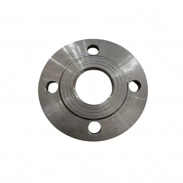 Steel flange for PE pipes
