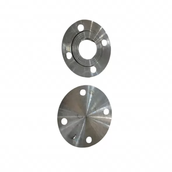 Steel flange for PE pipes